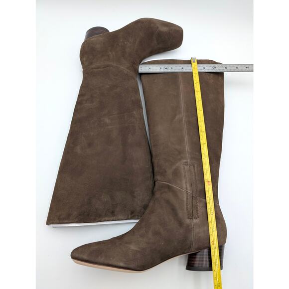 Vince Ramona Square Toe Wide Calf Riding Boots Women's Dark Brown Size US7 EU37 - Picture 6 of 12